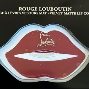 8 Christian Rouge Louboutin Velvet Matte Lip Colour 001M Lipstick Color Samples